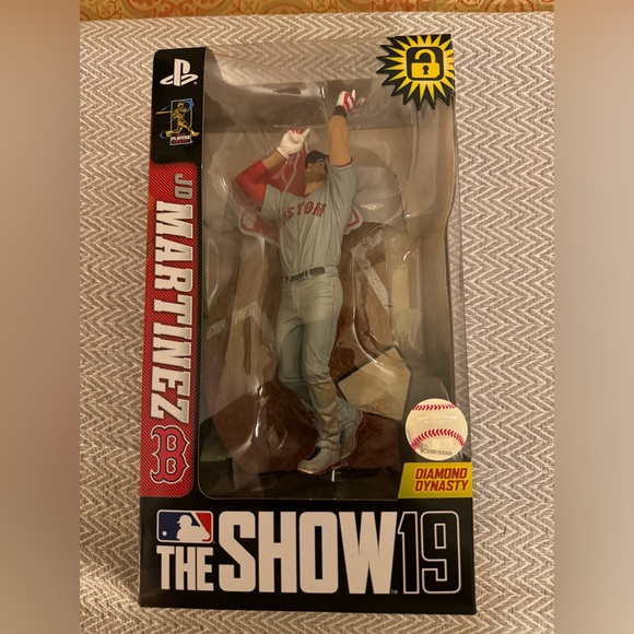 692-JD Martinez Mcfarlane MLB the Show 19 Action Figure Boston Red Sox Unopened - Picture 1 of 8